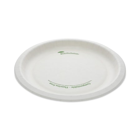 Pactiv EarthChoice Pressware Compostable Dinnerware, Plate, 9", White, PK450 PK PSP09EC